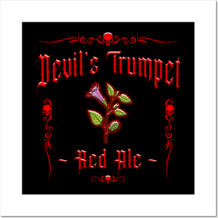 HOMICIDAL BEVERAGES - DEVIL'S TRUMPET RED ALE Posters and Art